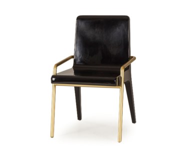 Eden Chair - Black/Brass